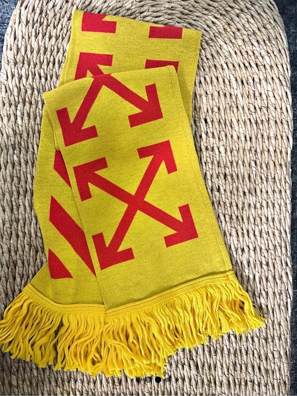 Off-White Arrows Scarf Yellow/Red